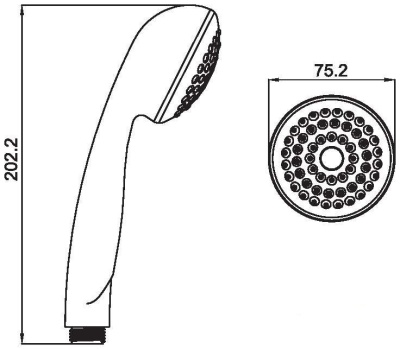 Ручной душ Esko Shower Sphere Solo SSP751 Хром