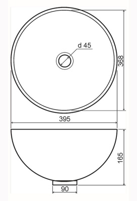 Раковина Altasan Alieno 40 UPP40ALIENO Белая