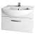 Тумба под раковину Dreja Alfa 65 99.0306 подвесная Белый глянец