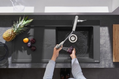 Смеситель для кухни Hansgrohe Metris Select M71 73802000 Хром