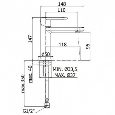 Смеситель для раковины Paffoni Candy CA071CR Хром