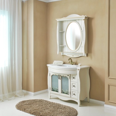 Тумба с раковиной Атолл Ривьера 100 dorato (золото)