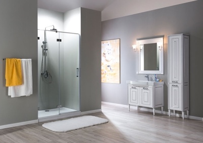 Зеркало Aquanet Паола 90 181769 Белое серебро