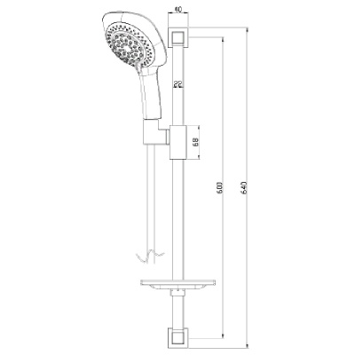 Душевой гарнитур Lemark LM8068C Хром