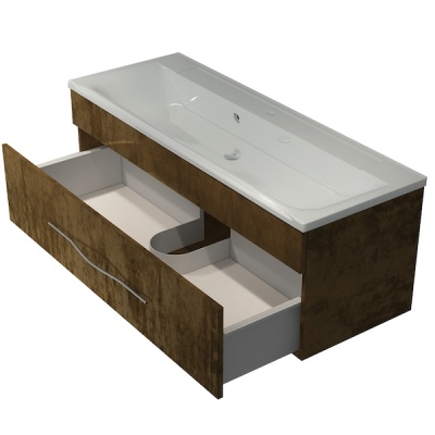 Тумба под раковину Какса-А Редиссон 120 003953 подвесная Золотая