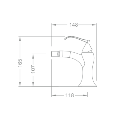 Смеситель для биде Schein Pure 8027023 Хром