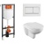 Комплект унитаза с инсталляцией Norm Fit 9773B099-7207 с инсталляцией с сиденьем Микролифт и клавишей смыва Хром