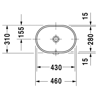 Раковина Duravit Foster 43 0336430000 Белая