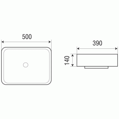 Раковина-чаша WeltWasser Elbach 2195 50 10000003851 Белый глянец