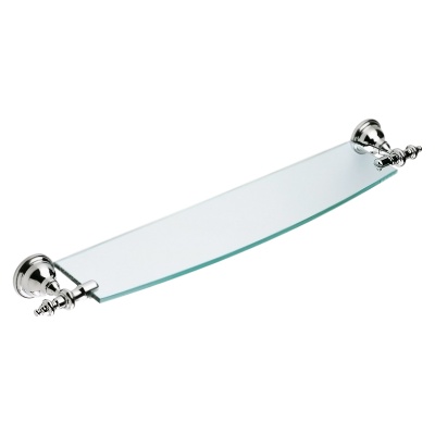 Стеклянная полка Webert Ottocento 72 AM500701 Хром