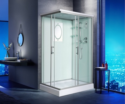 Душевая кабина WeltWasser WW500 Laine 1203 120x90 10000003272 профиль Хром стекло прозрачное