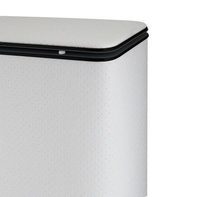 Корзина для белья Cameya Punto PWC-M средняя Белая, черный кант