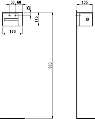 Держатель туалетной бумаги Laufen Val L 8.7228.1.000.000.1 Белый