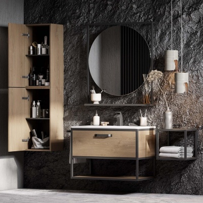 Зеркало Акватон Лофт 80 1A242602LTDY0 Дуб Кантри Зеркало Акватон Лофт 80 1A242602LTDY0 Дуб Кантри