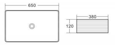 Раковина-чаша BelBagno 65 BB1408 Белая