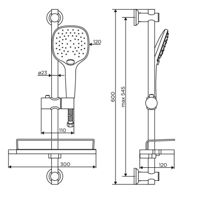 Душевой гарнитур Dorff Prime D0140000 Хром