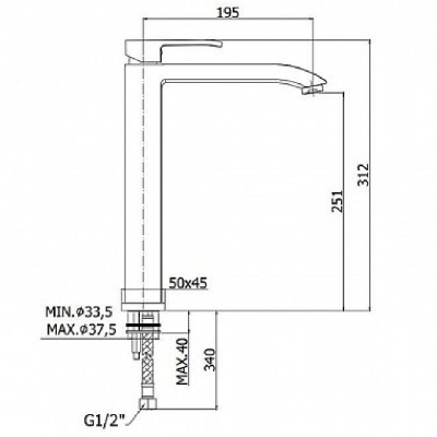 Смеситель для раковины Paffoni Level LES081CR Хром