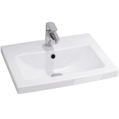 Тумба с раковиной СанТа Марс 50 2 двери Белая