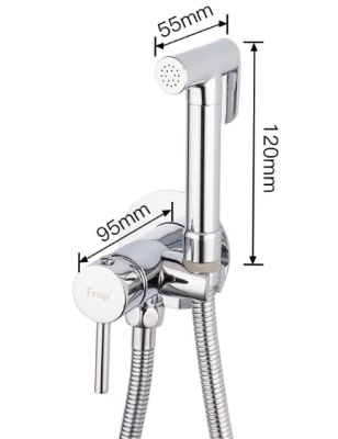 Гигиенический душ со смесителем Frap F7505-2 Хром