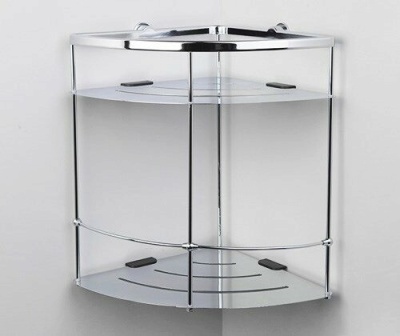 Полка корзина WasserKRAFT K-522 угловая Хром