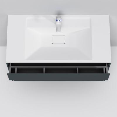 Тумба под раковину AM.PM Inspire V2.0 100 M50AFHX1003GM подвесная Графит матовая