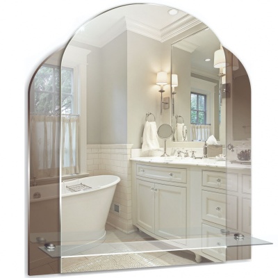 Зеркало Mixline Комфорт Ангелина 51 525007 с полкой с декоративной тонировкой