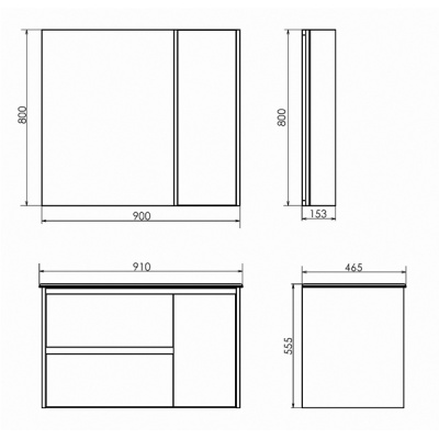 Тумба с раковиной Comforty Бремен 90 4142375 подвесная Дуб белый
