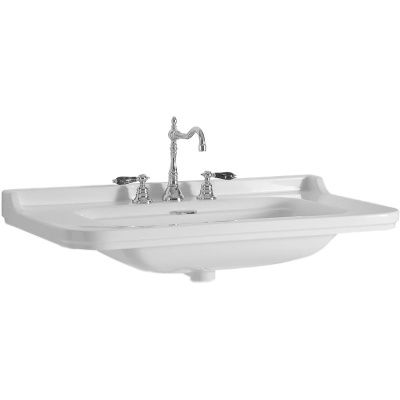 Раковина Kerasan Waldorf 120 4144 Белая с одним отверстием под смеситель