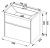 Тумба под раковину Aquanet Латина 70 180032 подвесная 2 ящика Белая