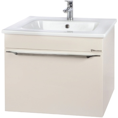 Тумба c раковиной Bellezza Альдо 60 1 ящик подвесная Бежевая