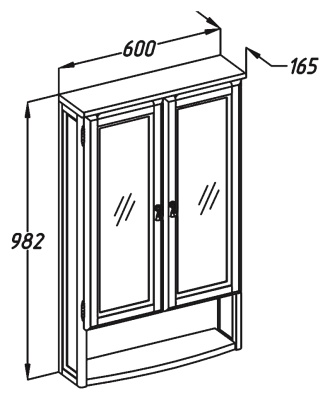 Подвесной шкаф Opadiris Клио 60 Z0000014859 Белый матовый