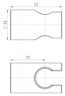 Держатель душевой лейки BelBagno Nova BB-HLD-IN Сатин