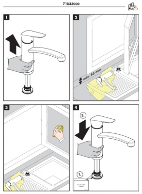 Смеситель для кухни Hansgrohe Logis 71833000 Хром