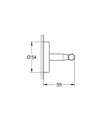 Двойной крючок Grohe BauCosmopolitan 40461001 Хром