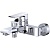 Смеситель для ванны BelBagno Disco DIS-VASM-CRM Хром