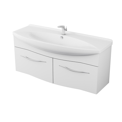 Тумба под раковину Alvaro Banos Carino 120 подвесная Белый лак