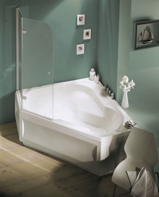 Акриловая ванна Jacob Delafon Bain Douche 145x145 L E6222RU-00 без гидромассажа