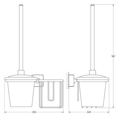 Держатель освежителя воздуха FBS Esperado 059 Хром