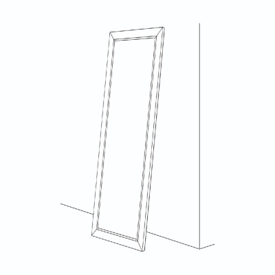 Зеркало Evoform Exclusive-G Floor 205х85 Барокко золото