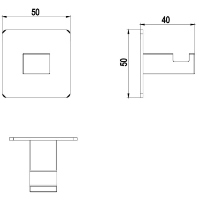 Крючок Timo Selene 10013/00 Хром
