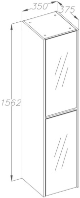 Шкаф пенал Opadiris Фреш 35 Z0000014798 Бежевый