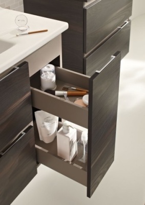 Тумба под раковину Jacob Delafon Soprano 96 EB1334-E15 подвесная Черное дерево