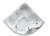 Акриловая ванна Jacuzzi Maxima 165x165 9F43-788A Белый
