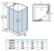 Душевая кабина WeltWasser WW500 Laine 1001 100x100 10000003260 профиль Хром стекло прозрачное
