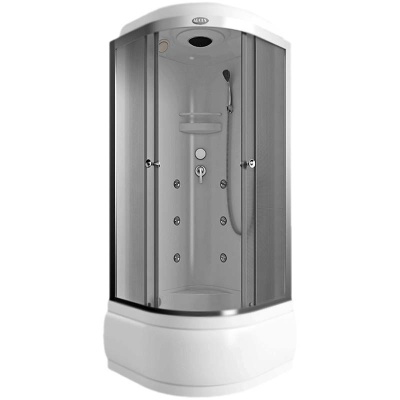 Душевая кабина Arcus AS-113 100x100 профиль Хром стекла матовые фактурные