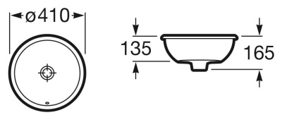 Раковина Roca Foro 40 327884000 Белая