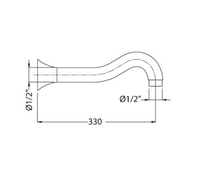 Кронштейн для верхнего душа Migliore Ricambi ML.RIC-36.128 BR (бронза)