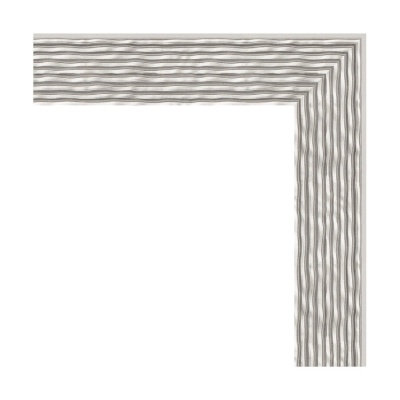 Зеркало Evoform Definite 141х51 Волна алюминий