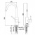 Смеситель для раковины Paffoni Light LIG078ST Сталь Смеситель для раковины Paffoni Light LIG078ST Сталь