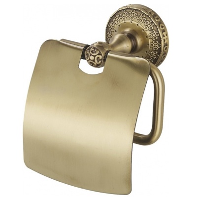 Держатель туалетной бумаги ZorG BR AZR 08 BR с крышкой Бронза